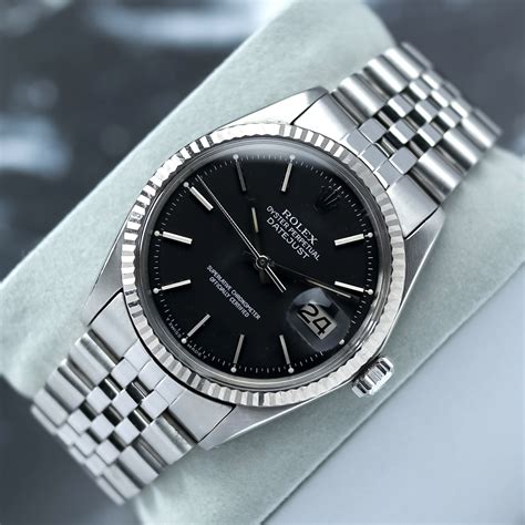 rolex 1601 matte black dial|rolex datejust 1601 36mm.